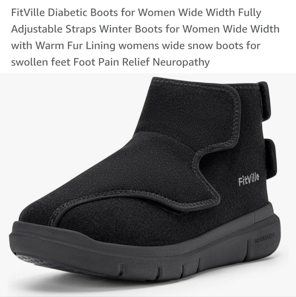 Fitville NIB Black Boot